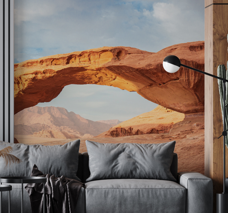 Desert arch landscape landscape wall mural - TenStickers