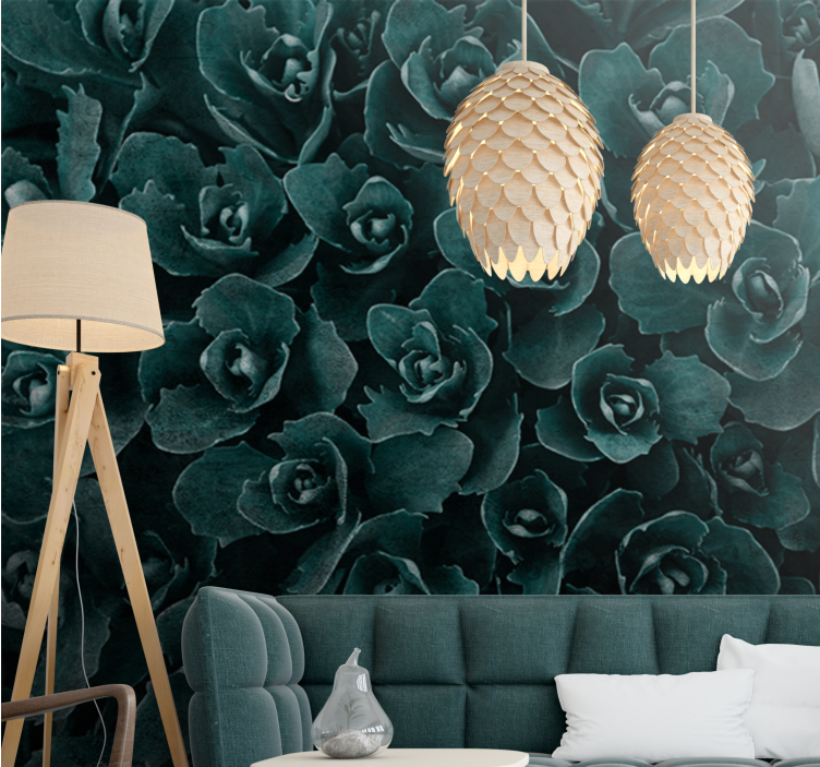 Flower wall mural elegant rose blossom - TenStickers