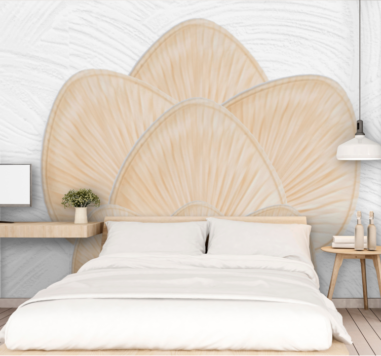 Flower wall mural lotus petal pattern - TenStickers