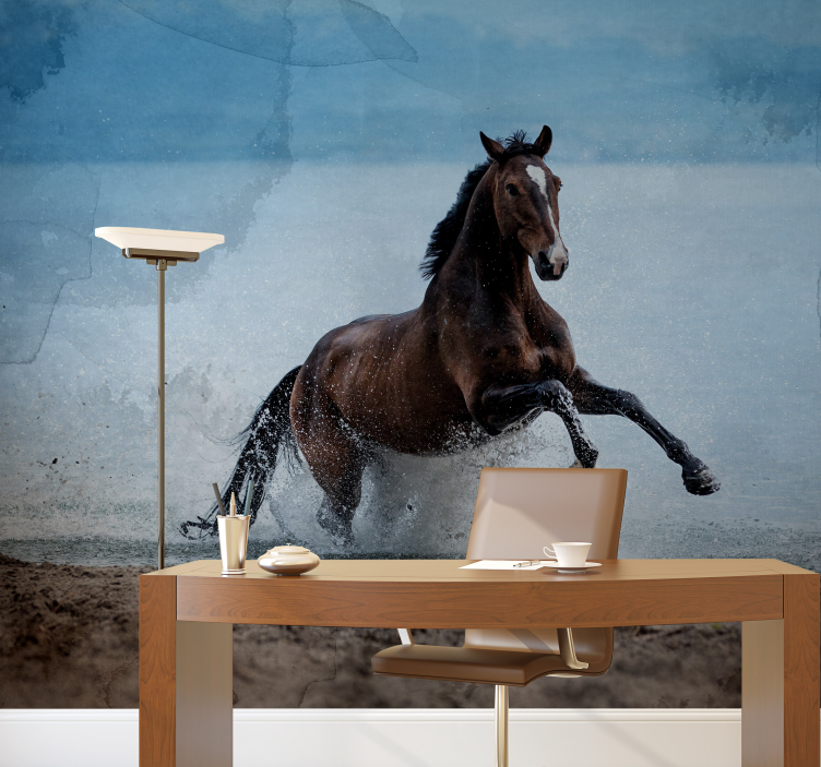 Galloping Horse animals wall mural - TenStickers