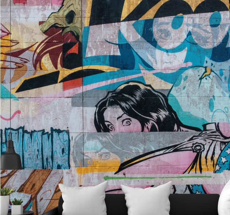 Graffiti wall mural metropolitan graffiti - TenStickers