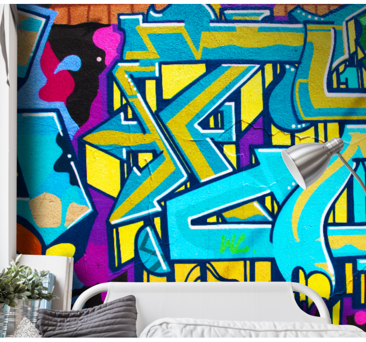 Graffiti wall mural vibrant urban expression - TenStickers
