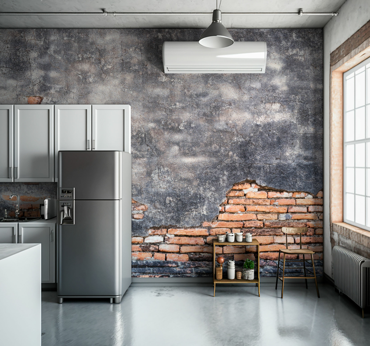 Grunge wallGrunge wall is a type of wall decoration that is chara - TenStickers