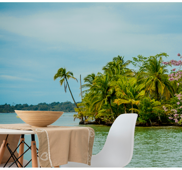 Heavenly beach in Colombia sea wall mural - TenStickers