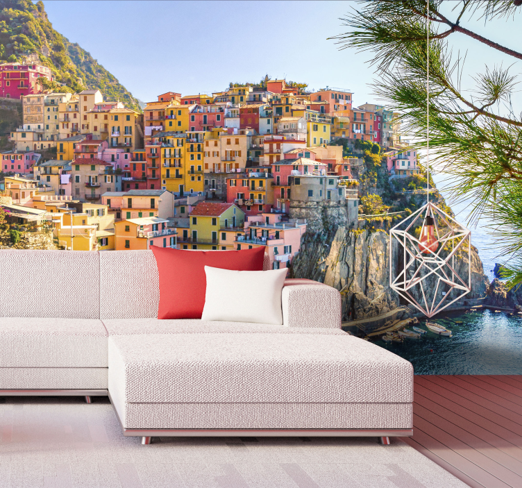 Italian coast wall mural for you - TenStickers