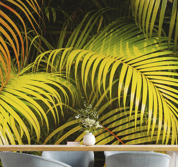 Lush Greenery Display wall mural nature - TenStickers