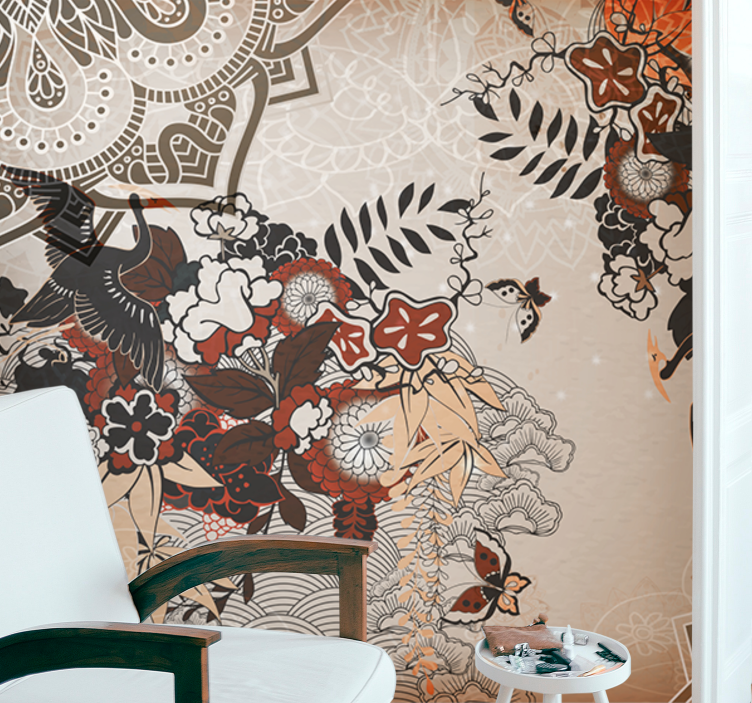 Mandala wall mural floral design patterns - TenStickers