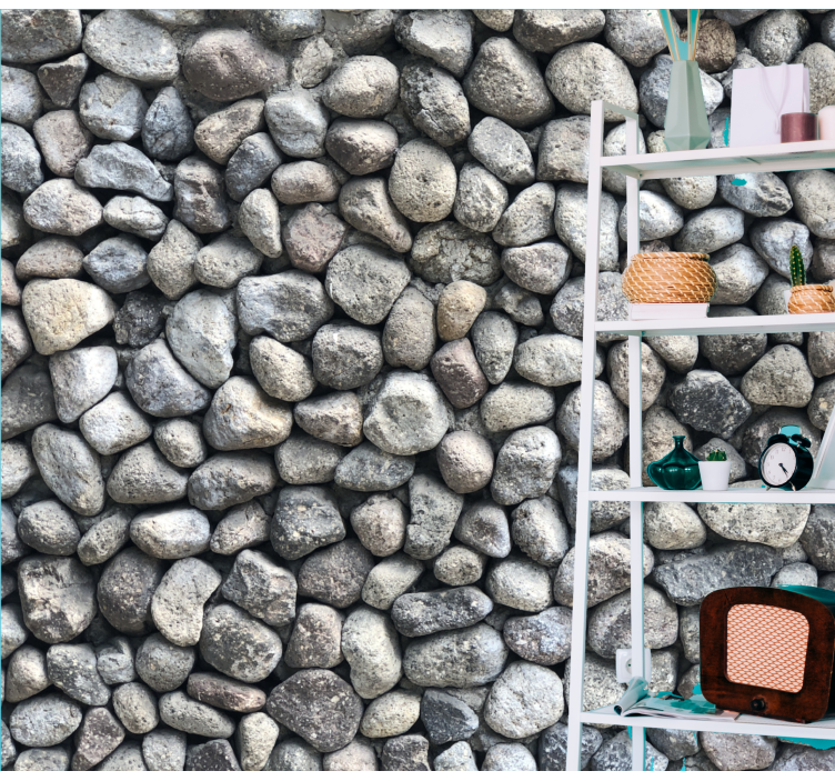 Mural stone wall textured stone surface - TenStickers