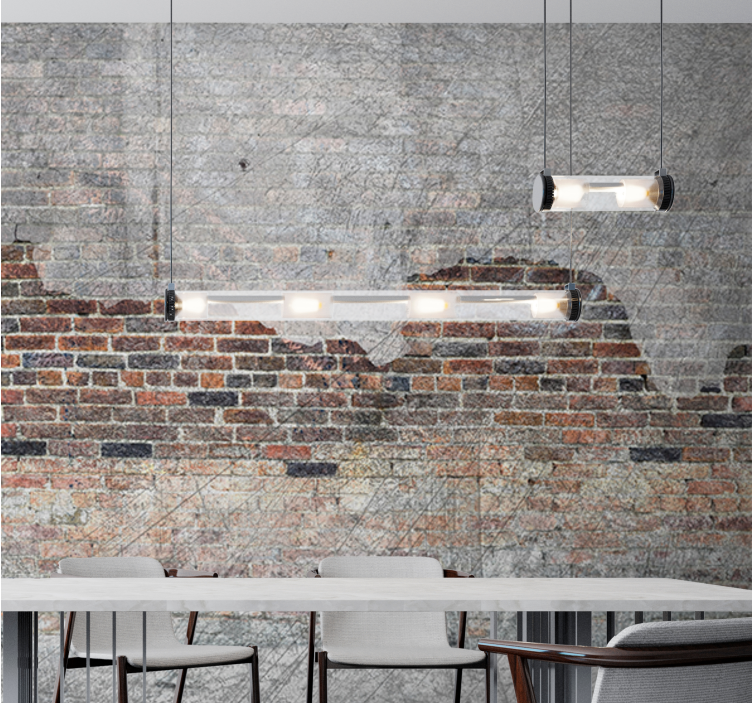 Mural stone wall urban brick finish - TenStickers