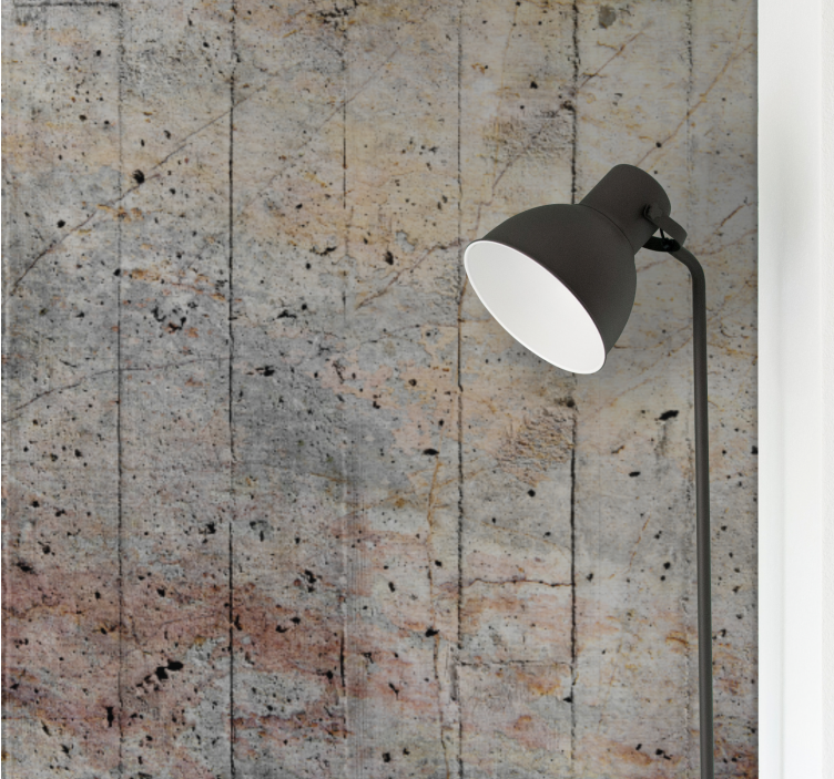 Mural stone wall with concrete texture design - TenStickers