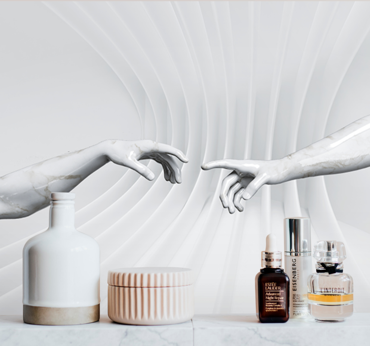 Optical illusion creation of Adam  3D Wall Mural - TenStickers