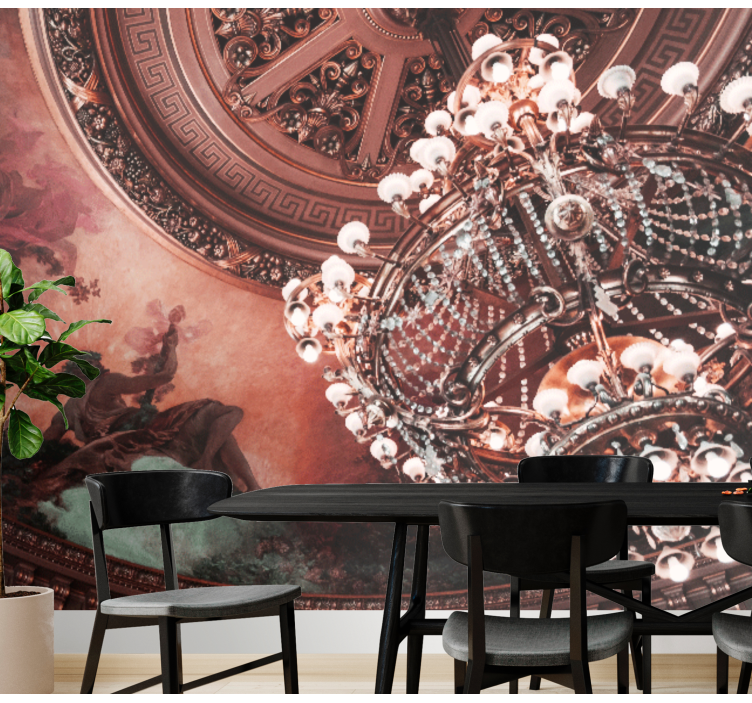 Opulent chandelier detail other wall mural - TenStickers