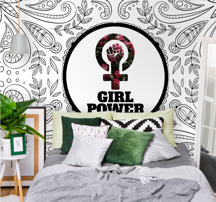 Quote wall mural empowering women statement - TenStickers
