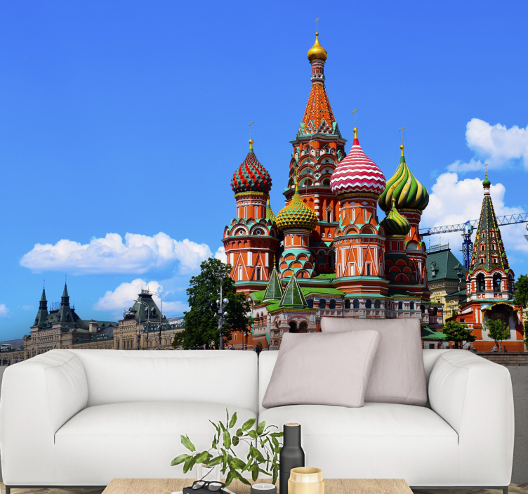 Red Square photo wall mural - TenStickers