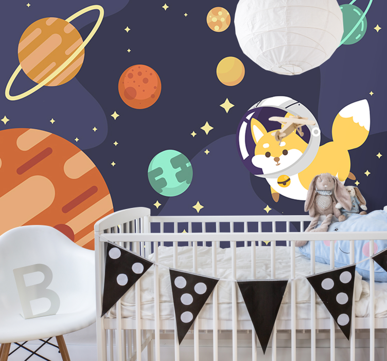 Space Exploration childrens wall mural - TenStickers