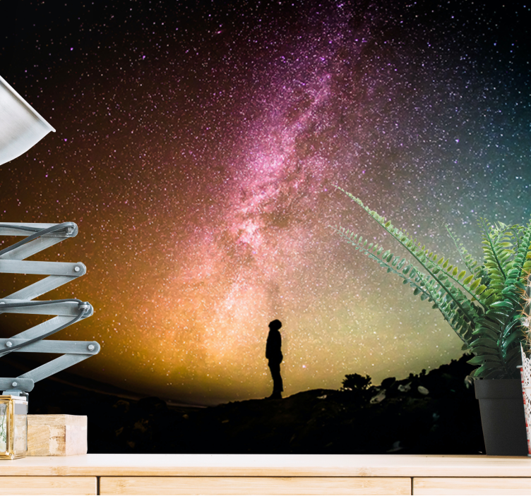 Space wall mural celestial nightscape - TenStickers