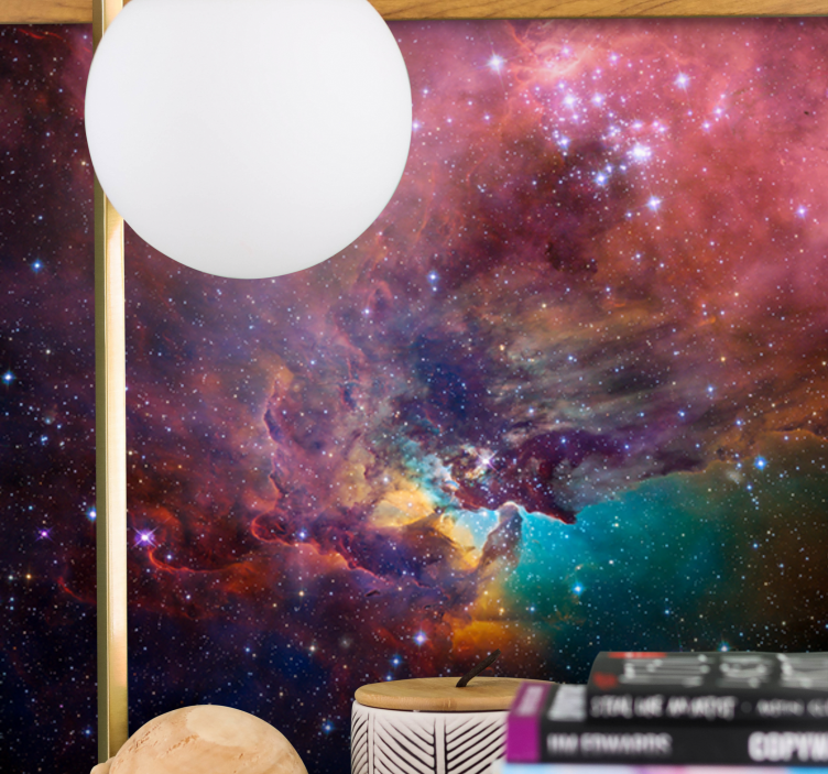 Space wall mural cosmic nebula scene - TenStickers