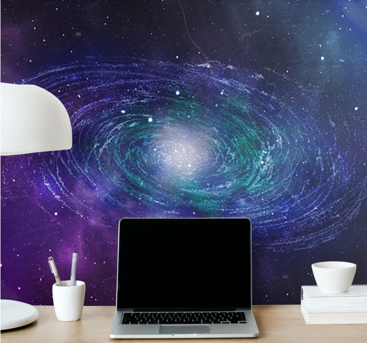 Space wall mural cosmic swirl - TenStickers