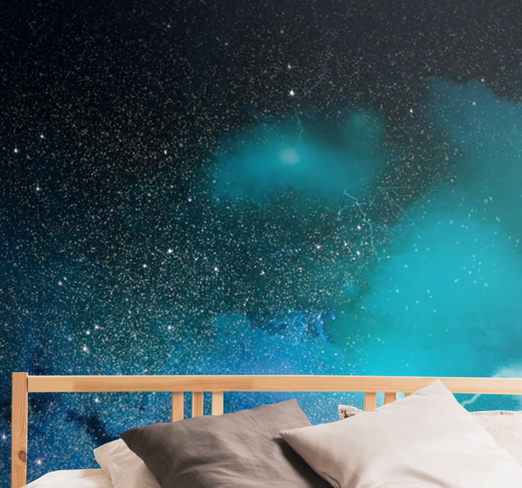 Space wall mural galaxy nebula design - TenStickers