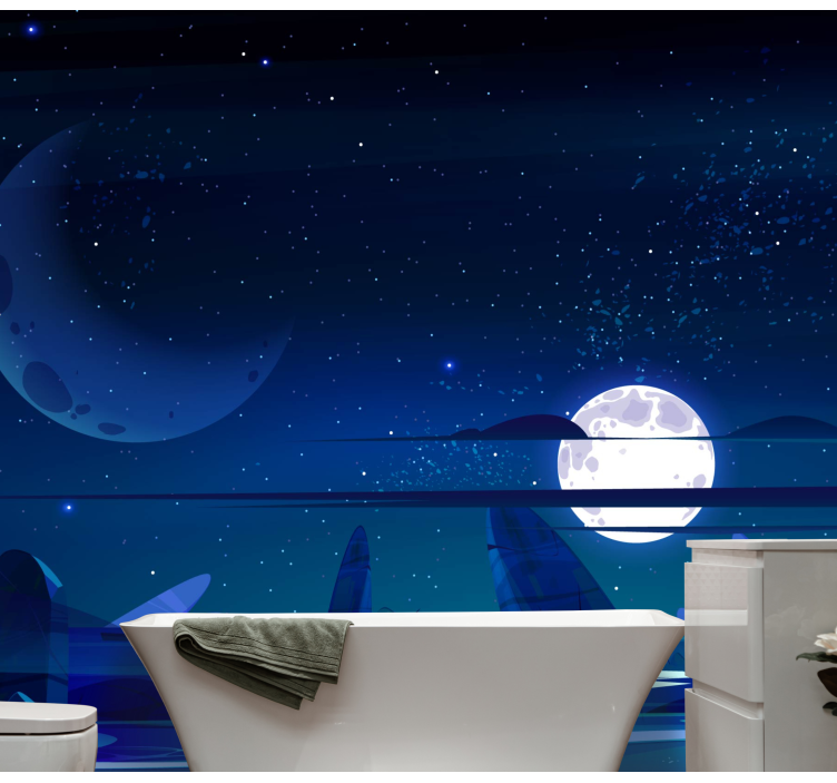 Space wall mural heavenly night sky - TenStickers