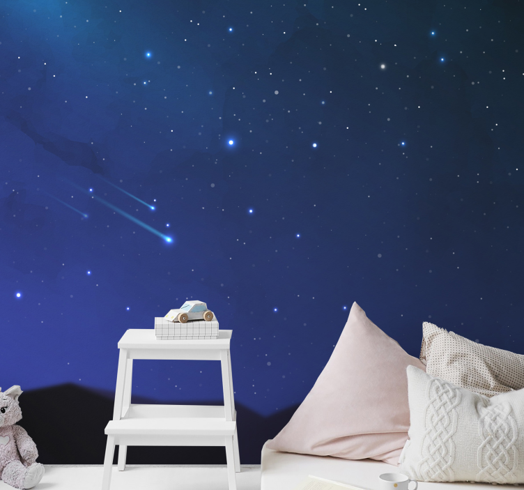 Space wall mural heavenly night view - TenStickers