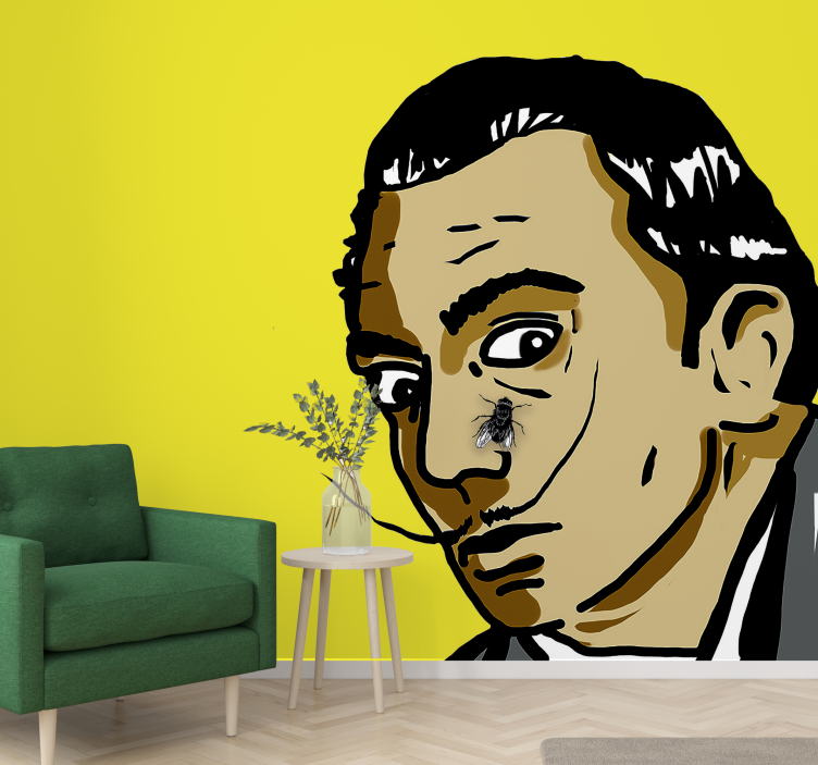 Surreal Portrait Encounter art wall mural - TenStickers