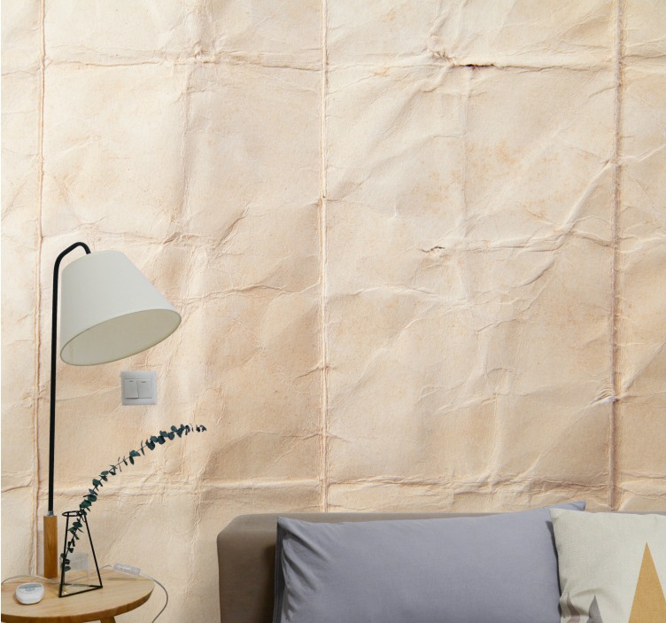 Texture wall mural crinkled paper effect - TenStickers