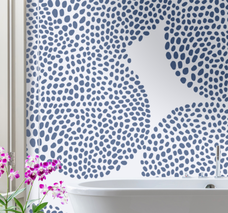 Texture wall mural organic shape design - TenStickers