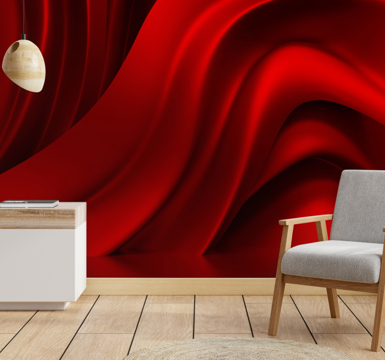 Texture wall mural satin wave design - TenStickers