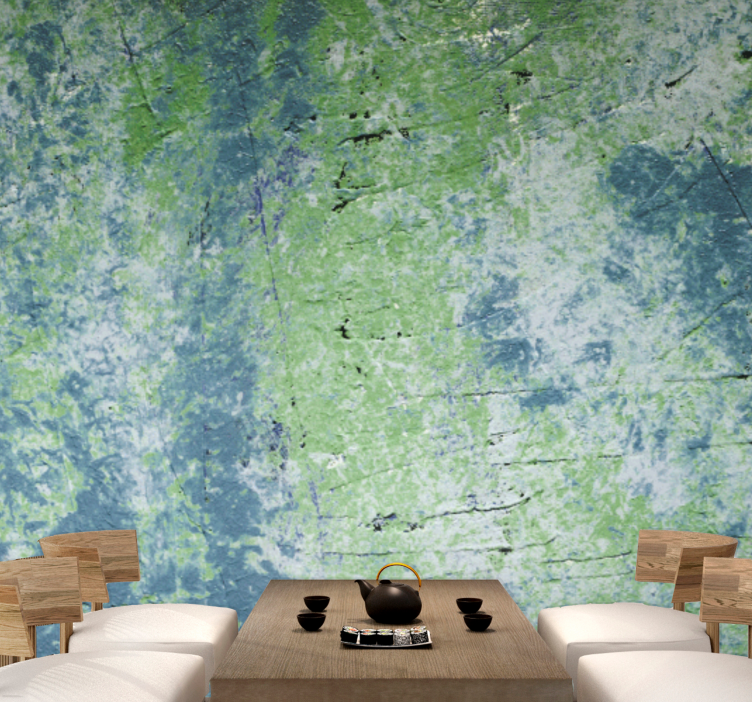 Textured Green Surface texture wall mural - TenStickers