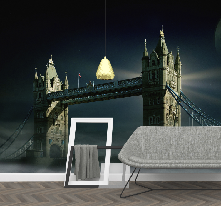 Tower Bridge Night wall mural london - TenStickers