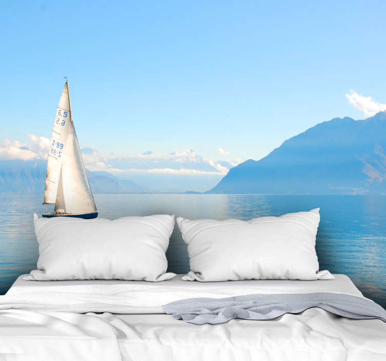 Under the sea wall mural sailing on water - TenStickers