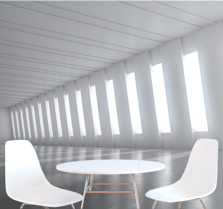 Wall mural 3d minimalist bright space - TenStickers