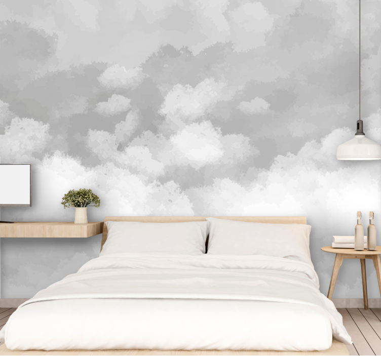 Wall mural 3d soft cloud design - TenStickers