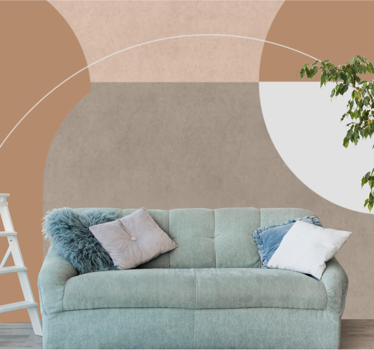 Wall mural modern geometric shape design - TenStickers