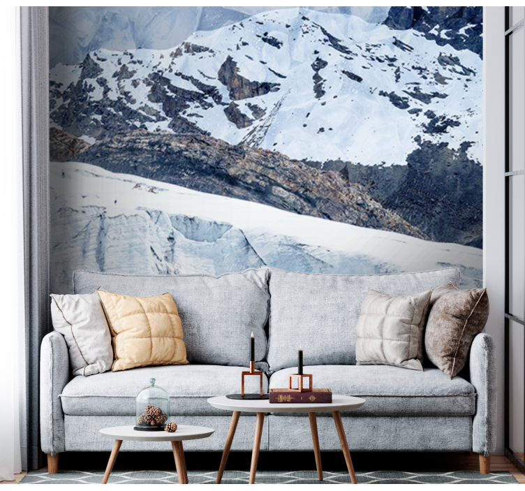 Wall mural mountain majestic glacier range - TenStickers