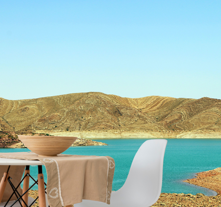 Wall mural mountain serene mountain lake - TenStickers