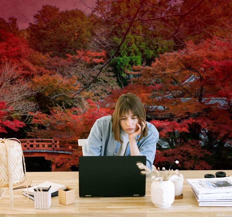 Wall mural nature autumn calm - TenStickers