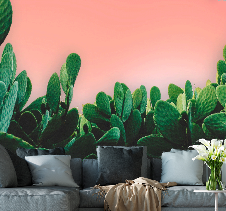 Wall mural nature cactus landscape - TenStickers