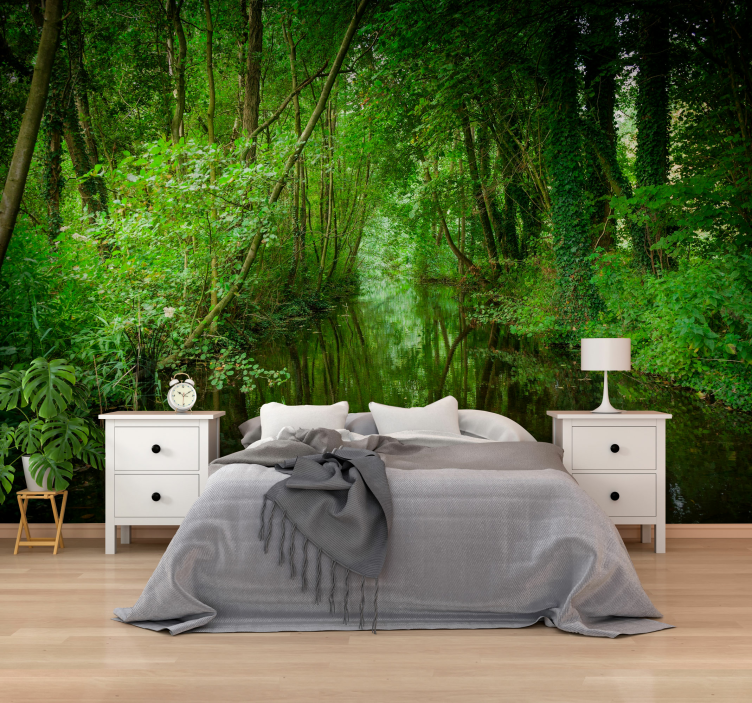 Wall mural nature enchanting greenery path - TenStickers