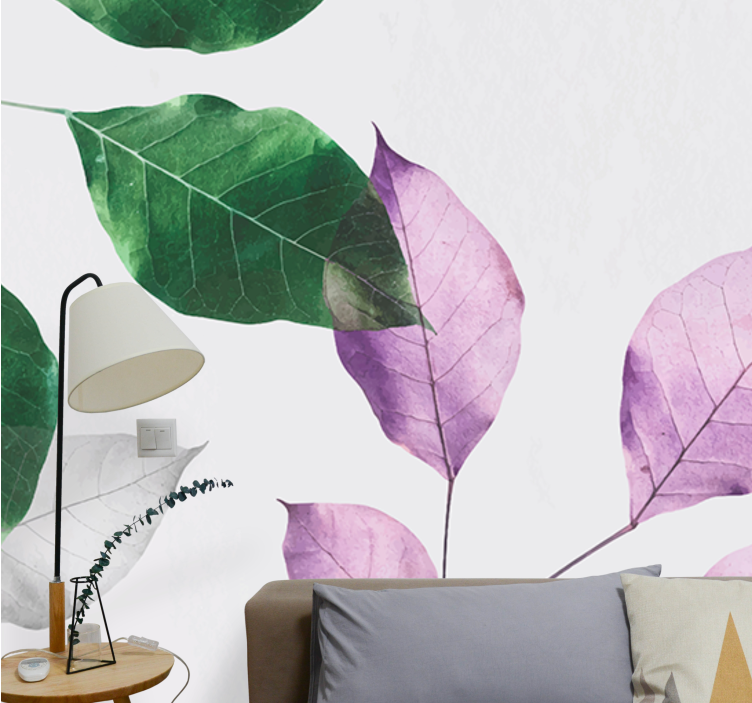 Wall mural nature leafy botanical details - TenStickers