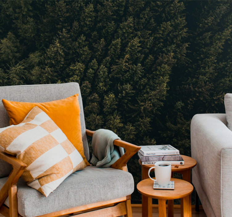 Wall mural nature lush green canopy - TenStickers