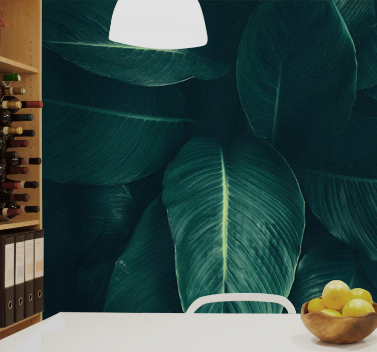 Wall mural nature lush leafy design - TenStickers