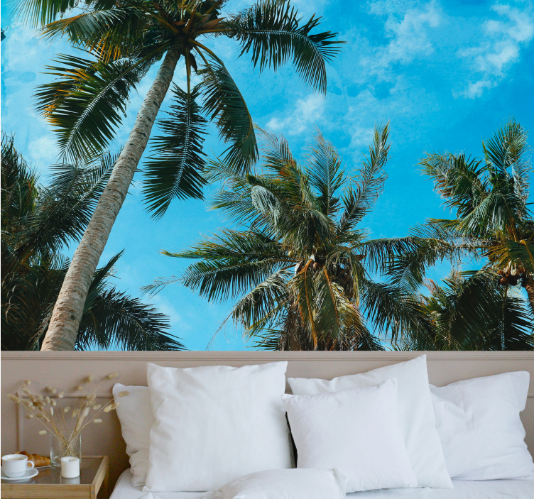 Wall mural nature palm trees in the sky - TenStickers