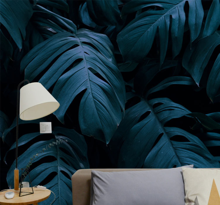 Wall mural nature with tropical leaf design - TenStickers