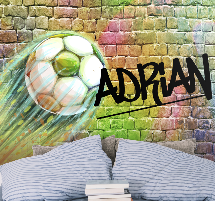 Wall mural vehicle soccer ball motion - TenStickers
