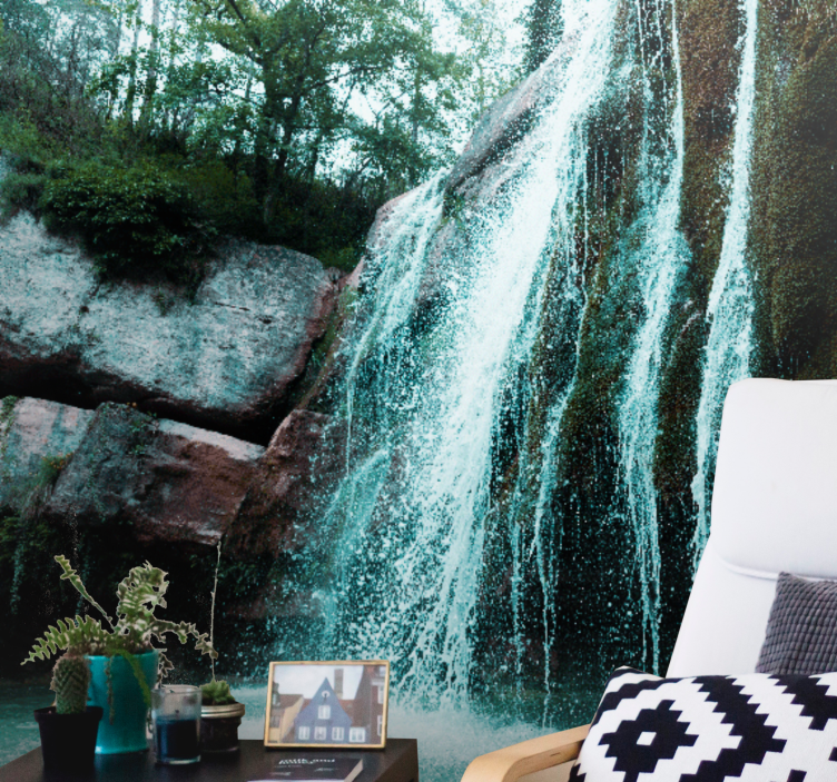 Wall mural waterfall grand cascade mural - TenStickers
