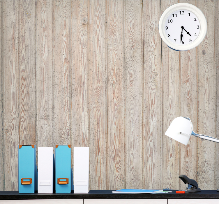 Woods wall mural light wooden panels - TenStickers