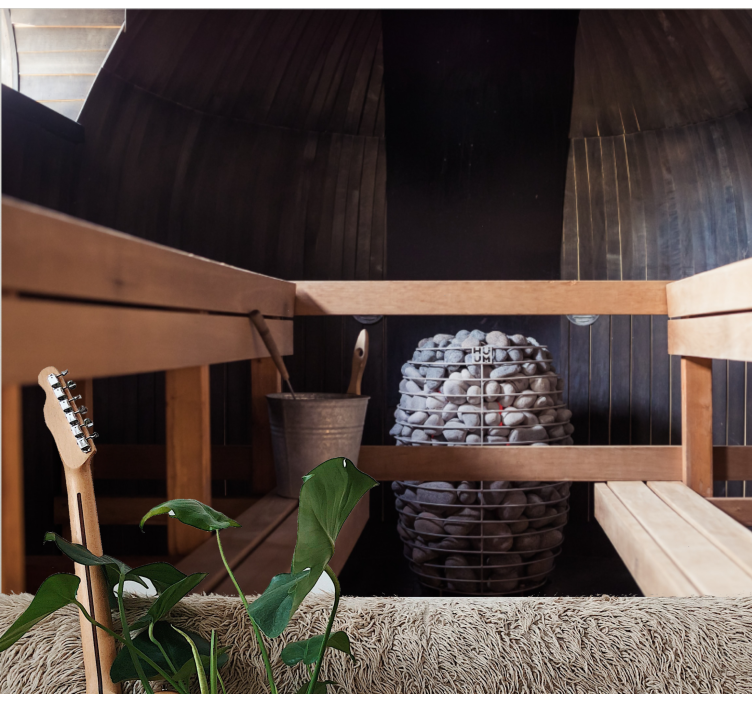 Zen wall mural for a calming sauna atmosphere - TenStickers