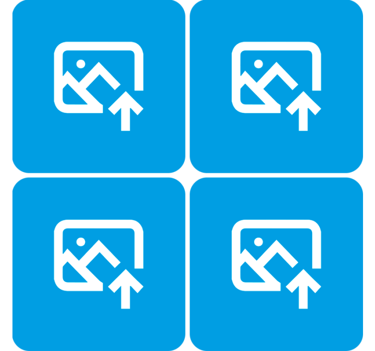 Personalised family photo coaster - TenStickers